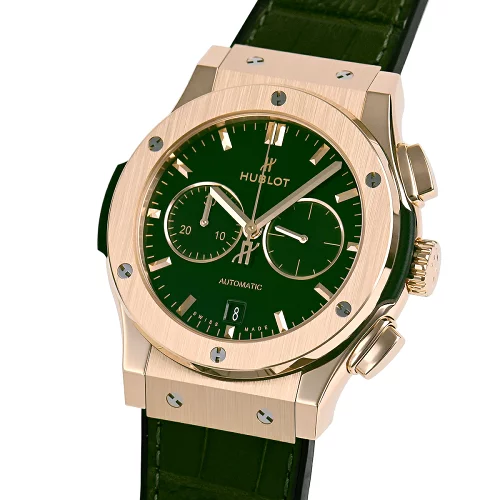 Hublot Classic Fusion Men Automatic Green Alligator Watch 521.OX.8980.LR - view 3