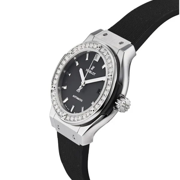 Hublot Classic Fusion Women Automatic Black Rubber Watch 582.NX.1170.RX.1204 - view 5