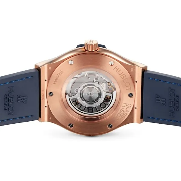 Hublot Classic Fusion Men Automatic Blue Leather Watch 511.OX.7180.LR - view 5