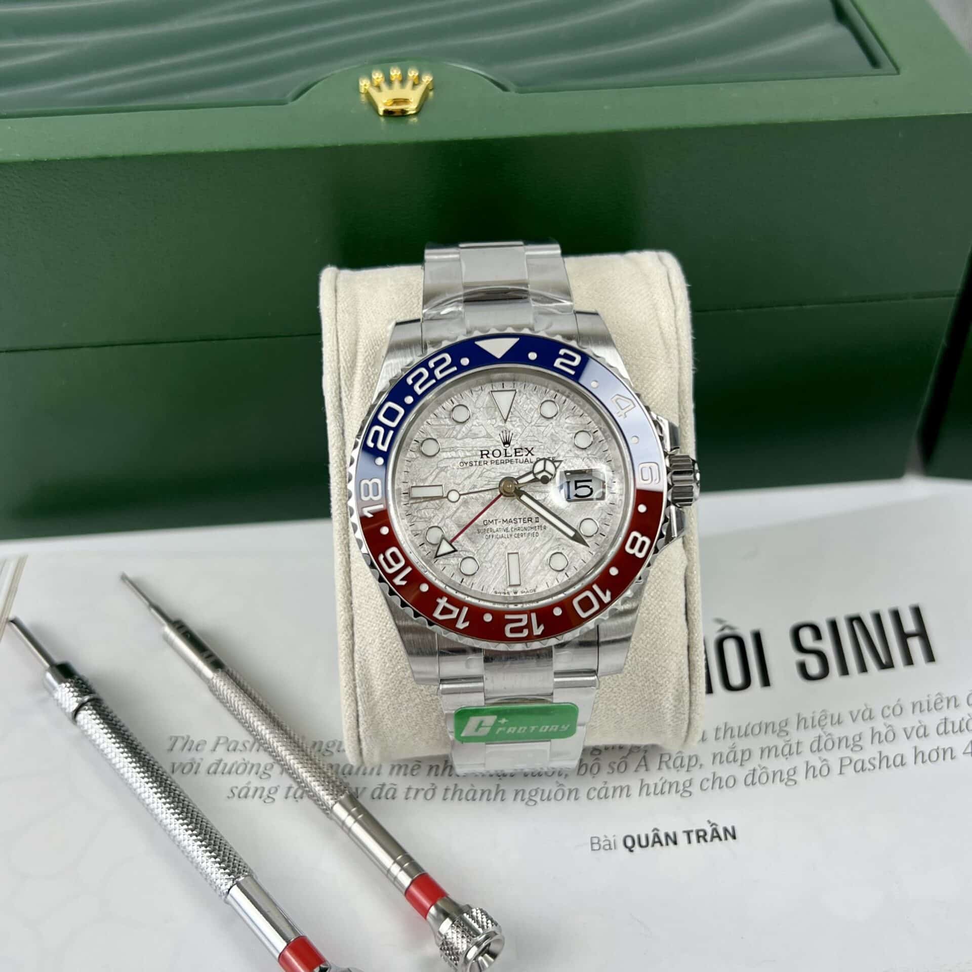Superclone Rolex GMT-Master II Meteorite Dial 126719BLRO  Superman  Oyster - gallery