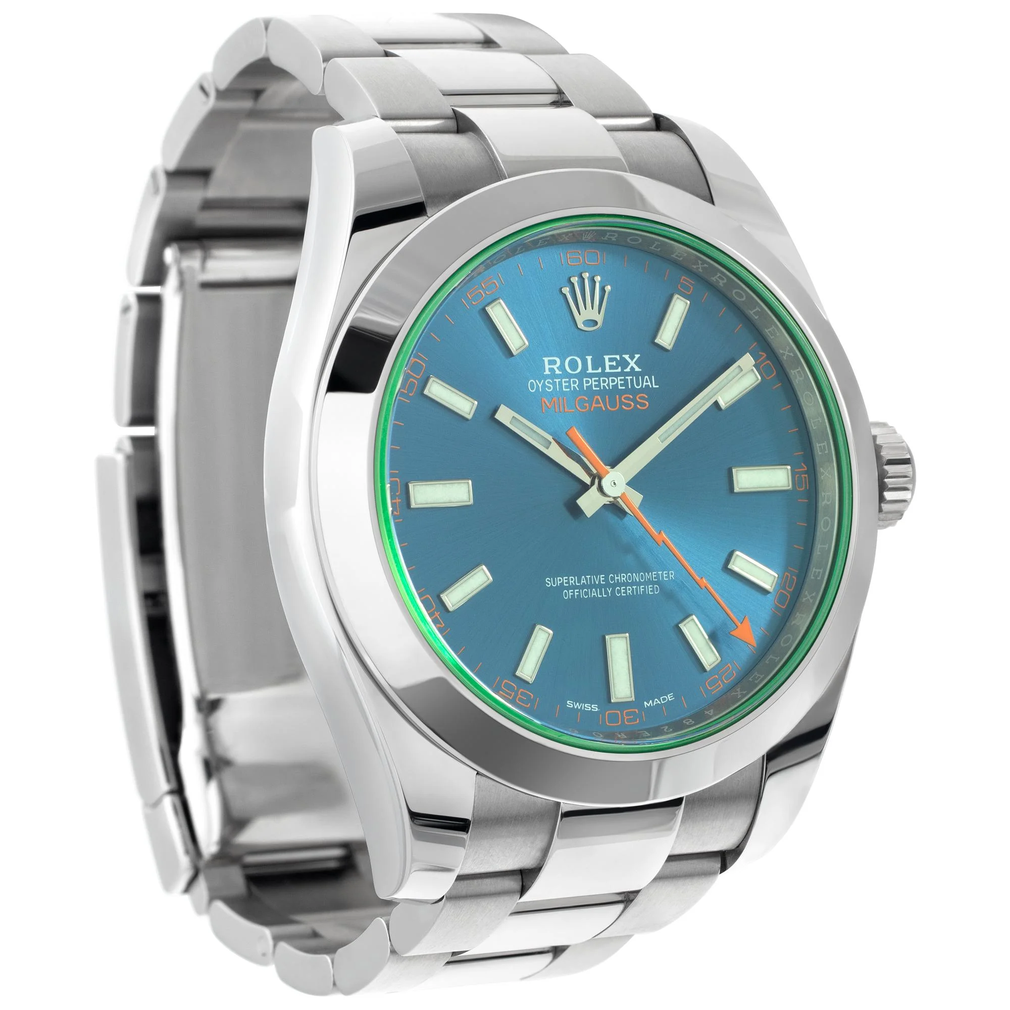 Superclone Rolex Milgauss 40mm Blue Dial 116400GV - gallery