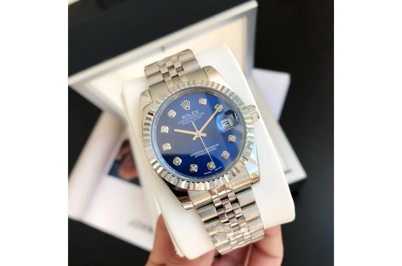 Couple Watches Rolex Datejust 36/28mm SS/SS Jub Blue/Dial - gallery
