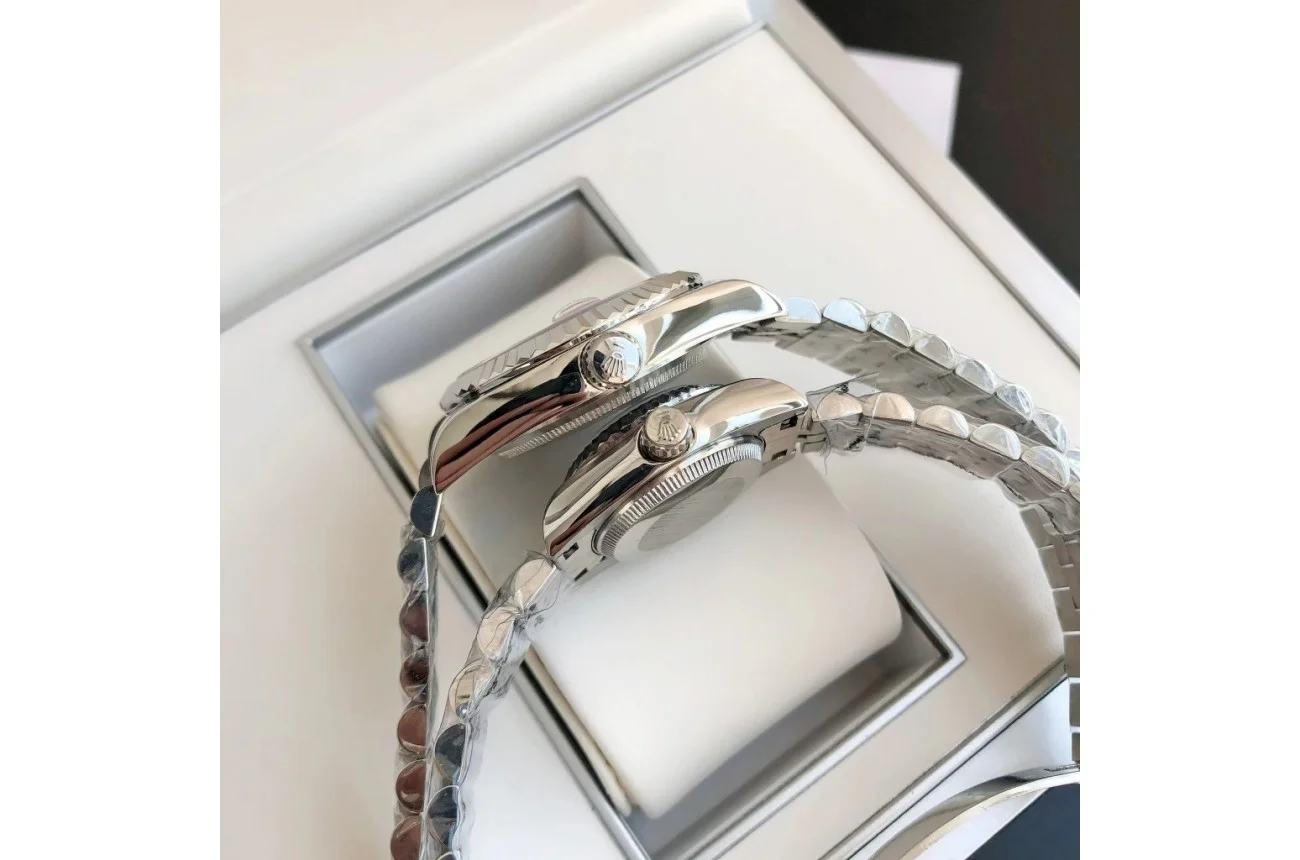 Couple Watches Rolex Datejust 36/28mm SS/SS Jub Blue/Dial - gallery
