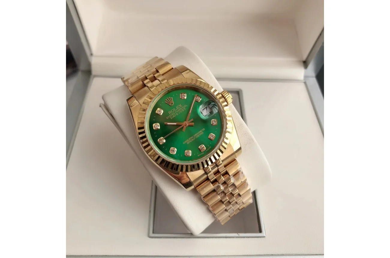 Couple Watches Rolex Datejust 36/28mm RG/RG Jub Green/Dial - view 4