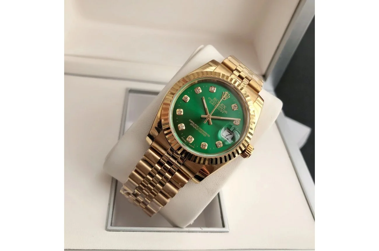 Couple Watches Rolex Datejust 36/28mm RG/RG Jub Green/Dial - view 5