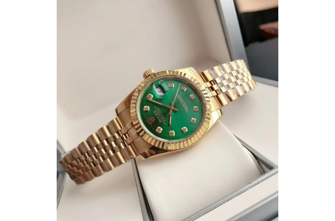 Couple Watches Rolex Datejust 36/28mm RG/RG Jub Green/Dial - view 7