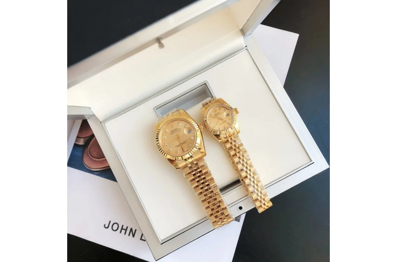Couple Watches Rolex Datejust 36/28mm RG/RG Jub Gold/Dial - view 7