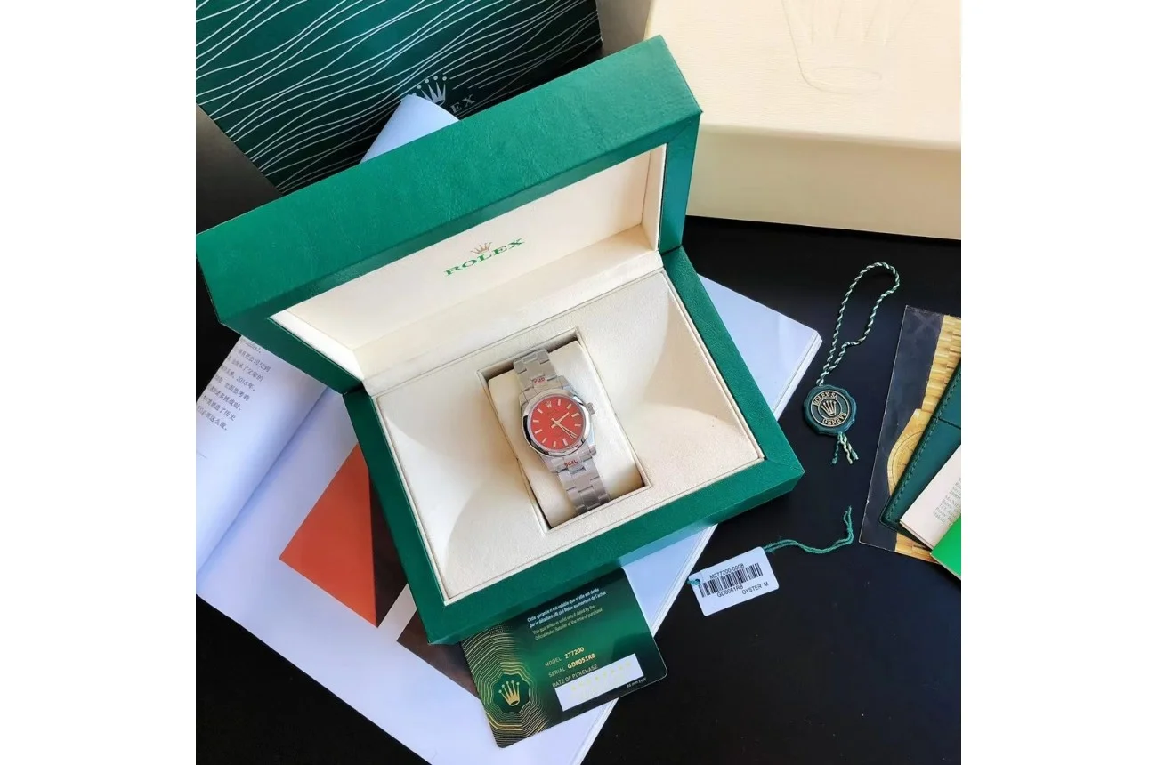 Couple Watches Rolex Oyster Perpetual 31/41mm SS/SS Red/Stk - view 4