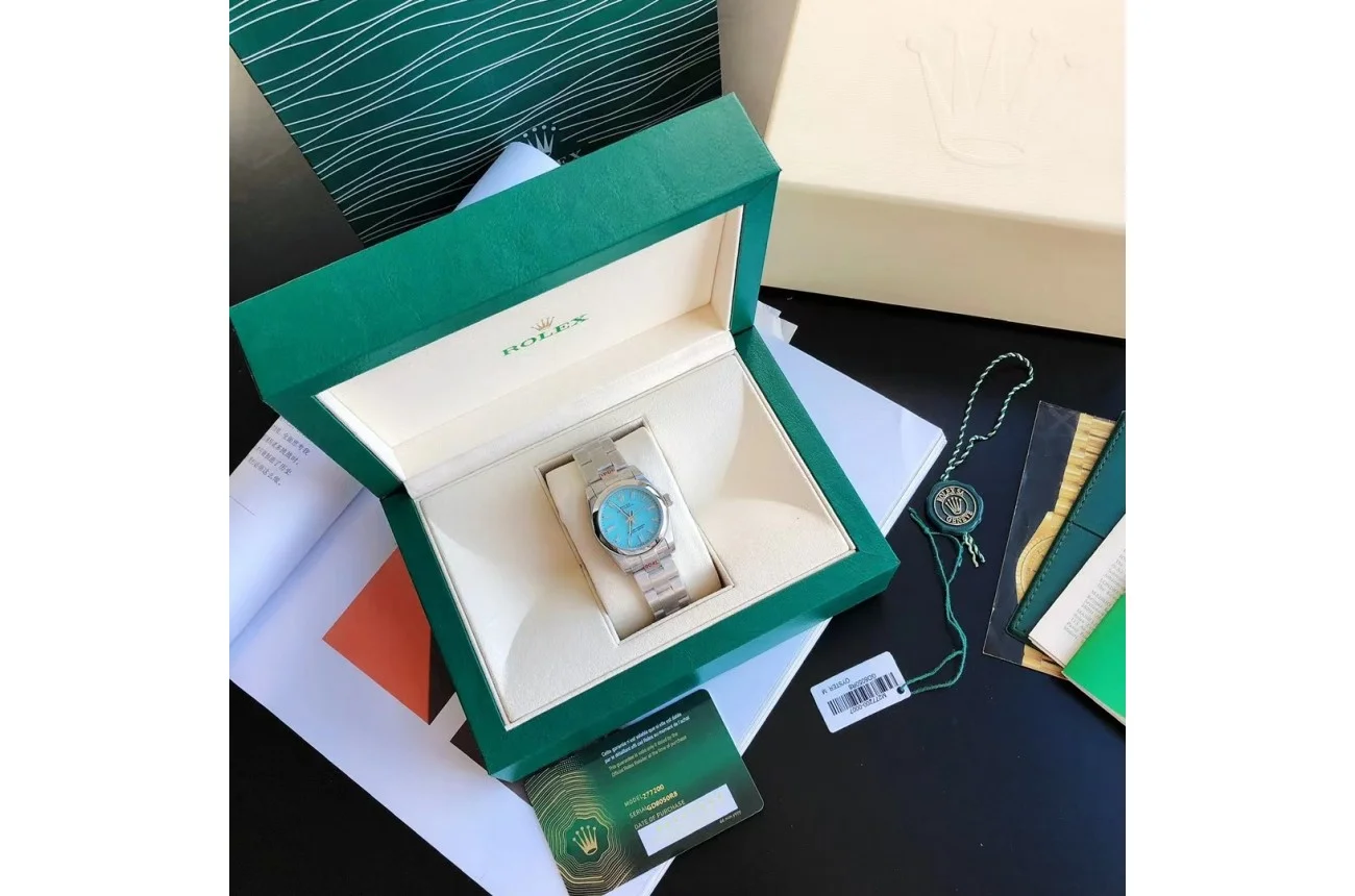 Couple Watches Rolex Oyster Perpetual 31/41mm SS/SS Tiffany Blue/Stk - view 4