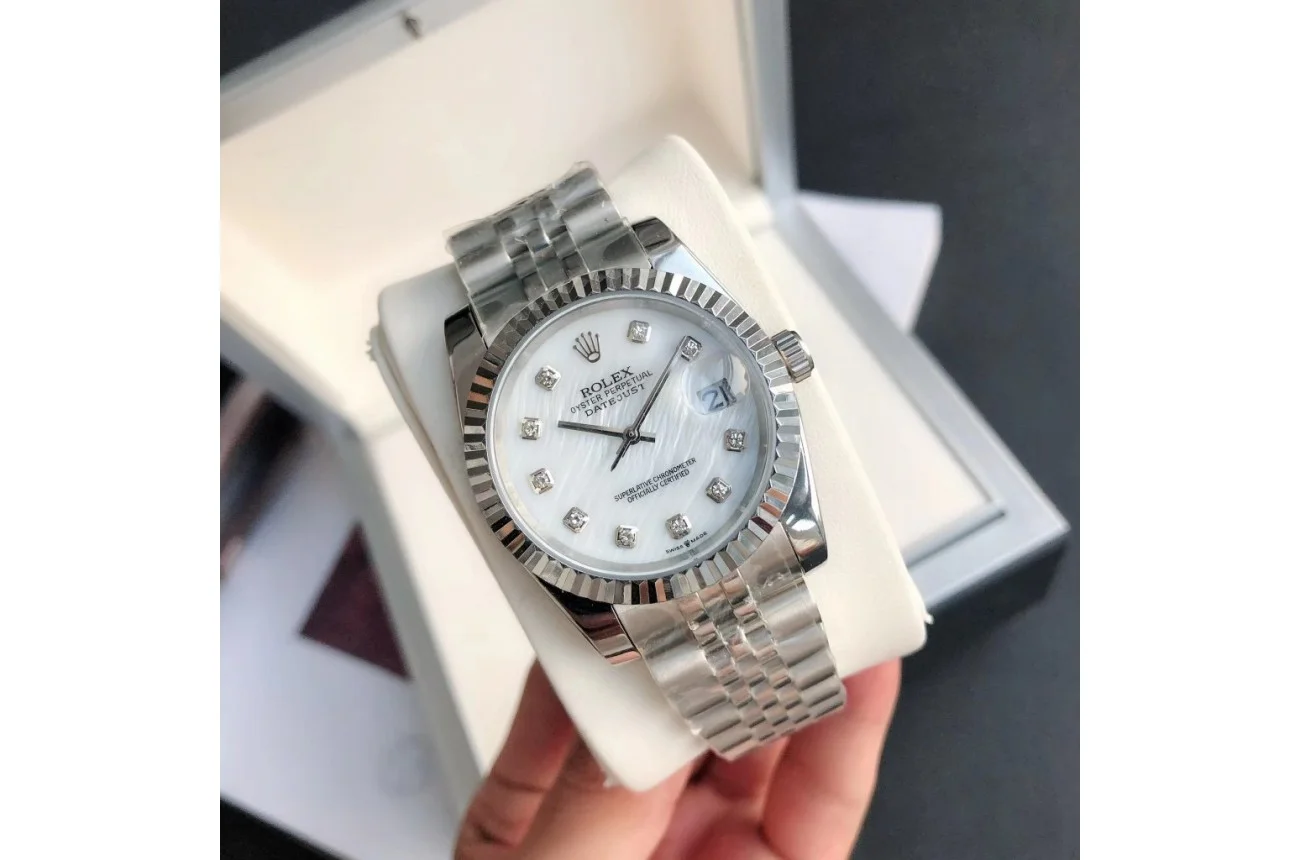 Couple Watches Rolex Datejust 36/28mm SS/SS Jub White/Dial - view 3