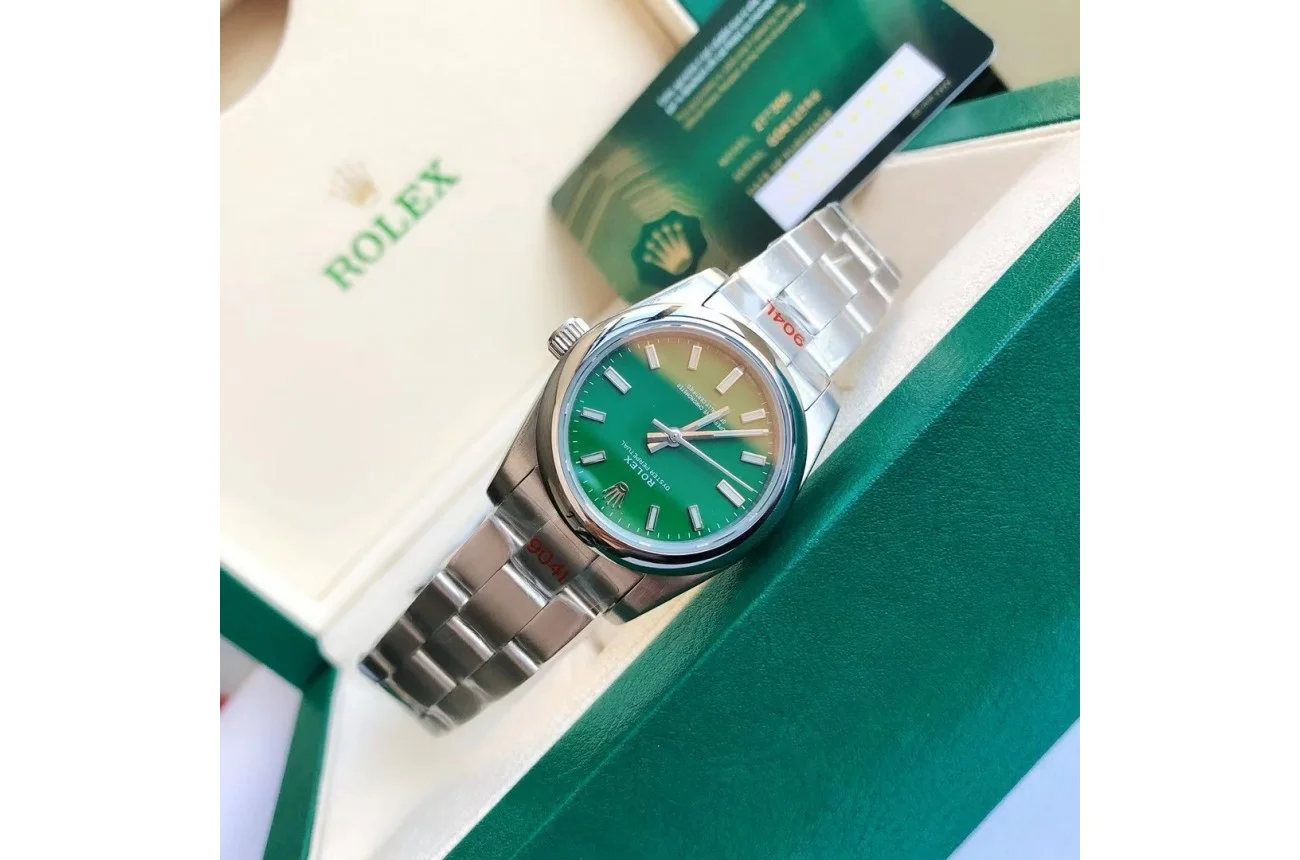 Couple Watches Rolex Oyster Perpetual 31/41mm SS/SS Green/Stk - view 7