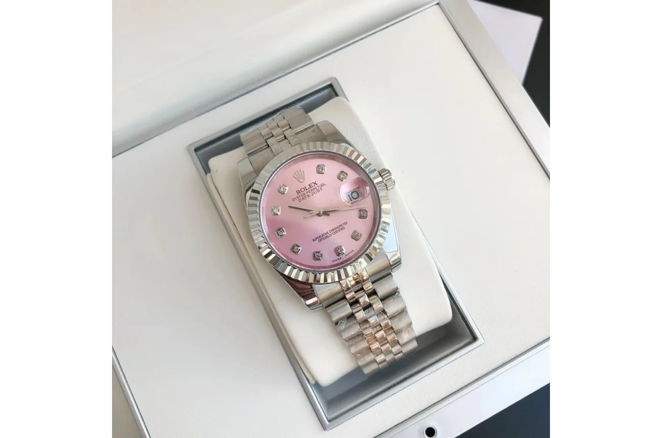 Couple Watches Rolex Datejust 36/28mm SS/SS Jub Pink/Dial - view 5