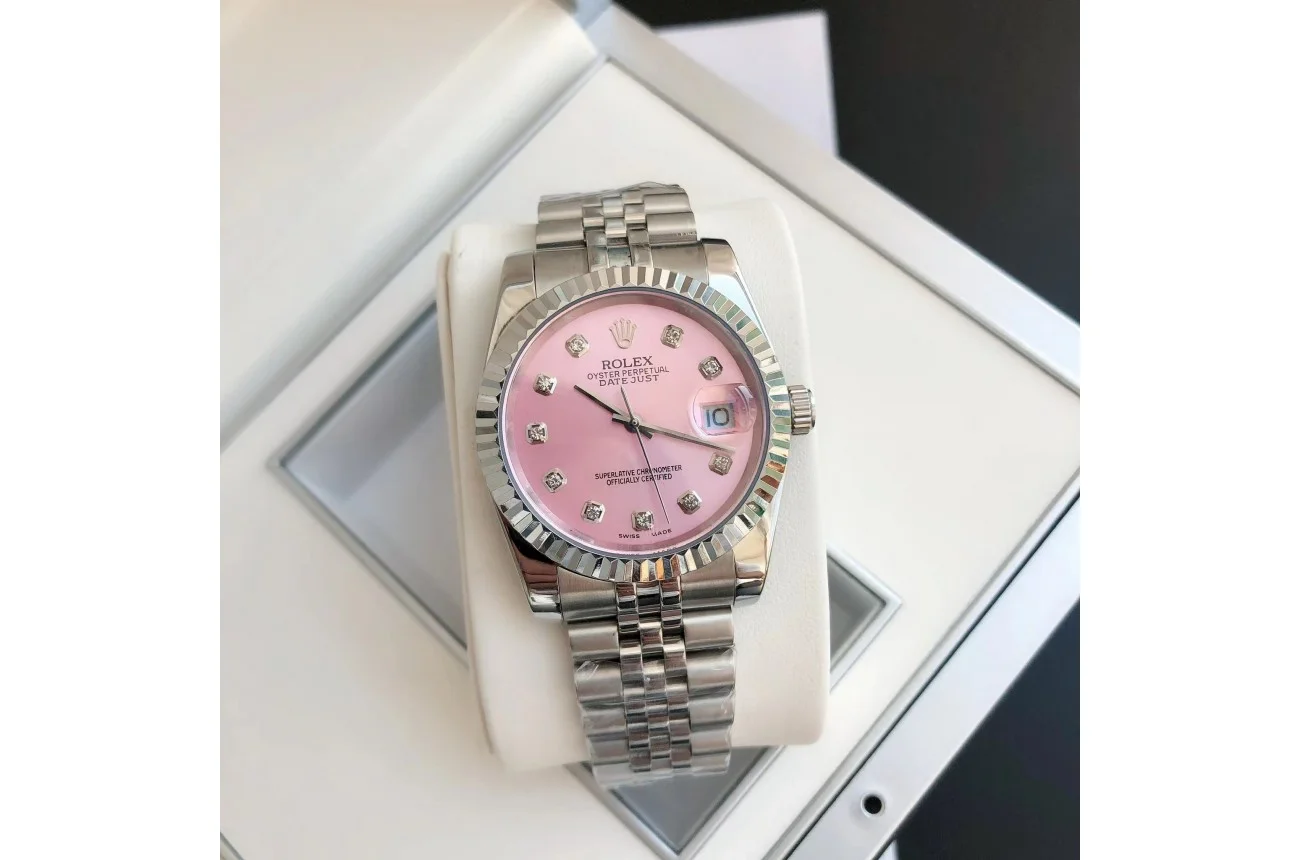 Couple Watches Rolex Datejust 36/28mm SS/SS Jub Pink/Dial - view 6