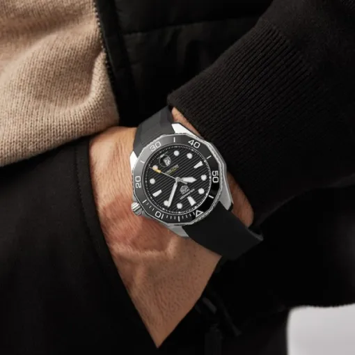 TAG Heuer Aquaracer Men Automatic Black Rubber Watch WBP201A.FT6197 - gallery