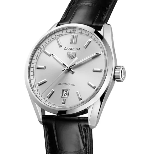 TAG Heuer Carrera Men Automatic Silver Alligator Watch WBN2111.FC6505 - view 3