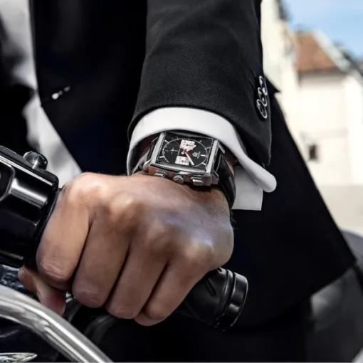 TAG Heuer Monaco Men Automatic Black Alligator Watch CBL2113.FC6177 - gallery