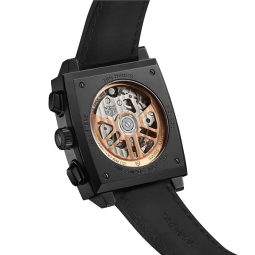 TAG Heuer Monaco Men Automatic Black Alligator Watch CBL2180.FC6497 - view 4