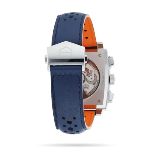 TAG Heuer Monaco Men Automatic Blue Leather Watch CBL2115.FC6494 - view 6